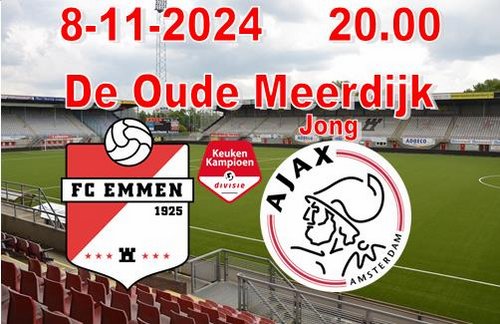 Voorbeschouwing FC Emmen - Jong Ajax