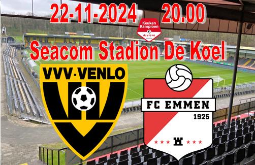 FC Emmen wint ook in Venlo en klimt naar plaats vier