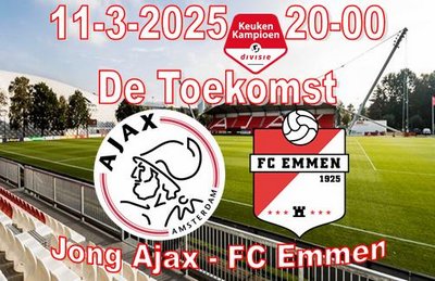 FC Emmen wint van een heel jong Jong Ajax